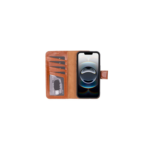 Magic iPhone 17E 16E Compatible Detachable Leather Wallet Case 2
